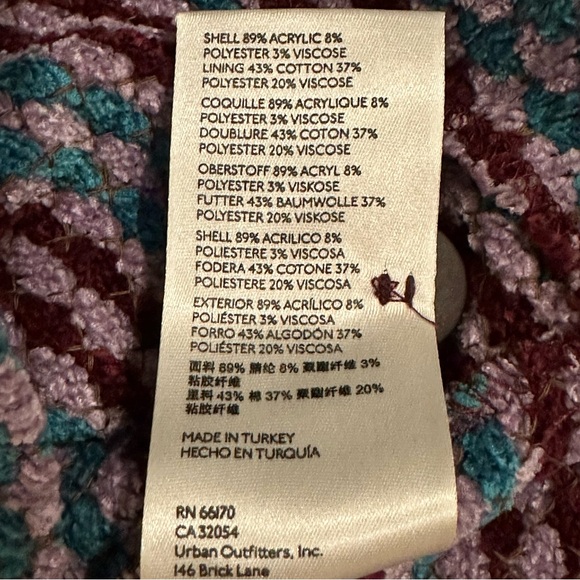 FREE PEOPLE purple chenille Maggie dress, M. - Picture 15 of 15